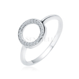 Silver (925) ring with white zirconias