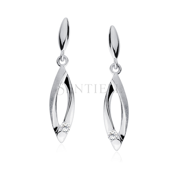 Silver (925) Earrings white zirconia