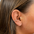 Silver (925) delicate ear-cuff with balls