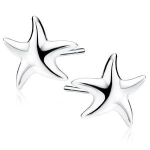 Silver (925) earrings - starfishes