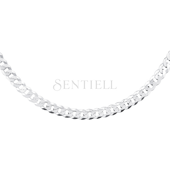 Silver (925) diamond-cut  chain - curb extra flat Ø 180