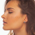 Silver (925) elegant earrings with sapphire zirconia