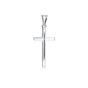 Silver (925) diamond cut pendant cross