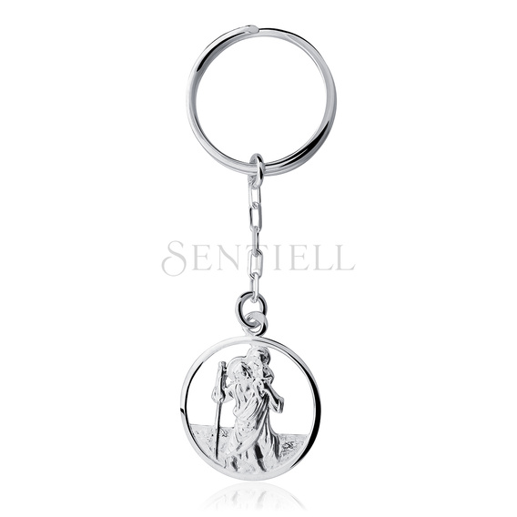 Silver (925) key chain - Saint Christopher