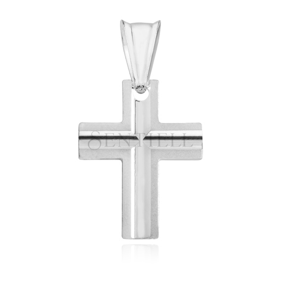 Silver (925) diamond cut pendant cross