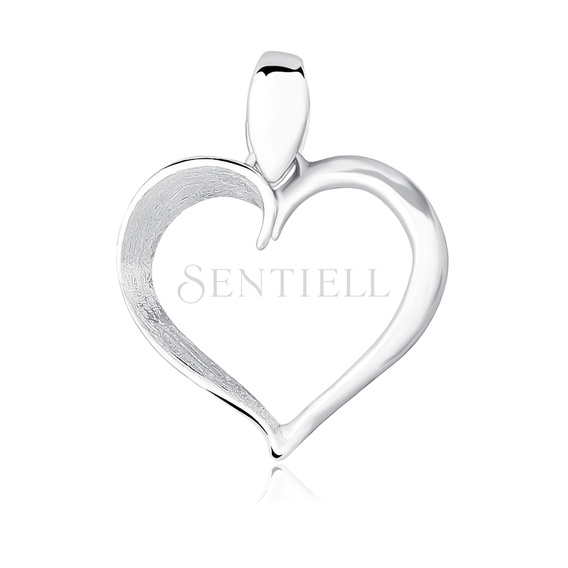 Silver (925) Pendant - heart