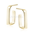 Silver (925) gold-plated earrings