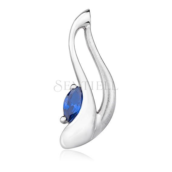 Silver (925) pendant with sapphire zirconia