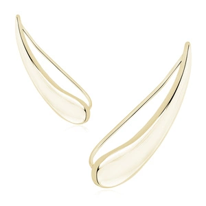 Silver (925) cuff earrings, gold-plated