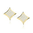 Silver (925) Earrings zirconia microsetting