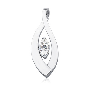 Silver (925) pendant zirconia