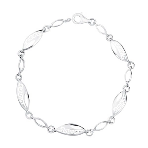 Silver (925) bracelet with Greek pattern