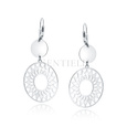 Silver (925) earrings - mandala with circle