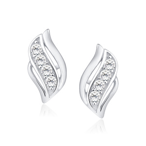 Silver (925) earrings with zirconia