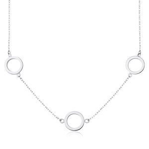 Silver (925) necklace - three circles