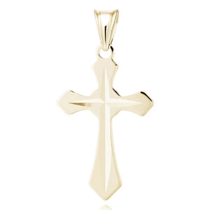 Silver (925) gold-plated pendant cross