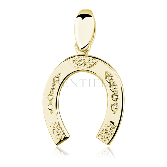 Silver (925) gold-plated pendant - horseshoe