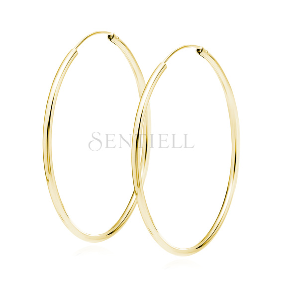 Silver (925) gold-plated earrings hoop