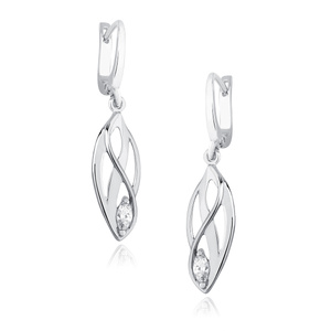 Silver (925) elegant earrings