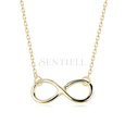 Silver (925) necklace Infinity gold-plated