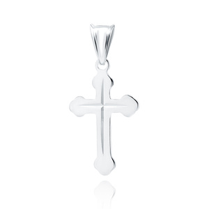 Silver (925) diamond cut pendant cross