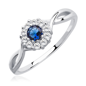 Silver (925) ring with sapphire zirconia