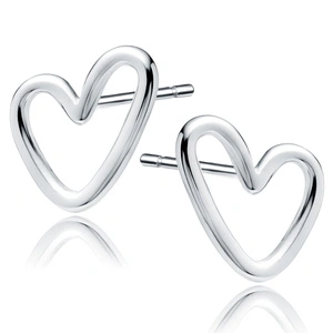 Silver (925) earrings - heart