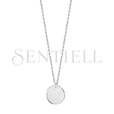 Silver (925) necklace with circle