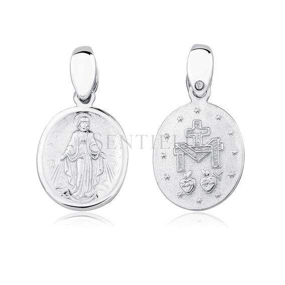 Silver (925) doublesided pendant - Miraculous Virgin Mary / Blessed Virgin Mary 