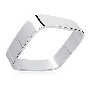 Silver (925) square bangle
