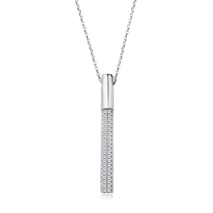 Silver (925) necklace with zirconia