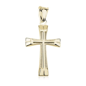 Silver (925) gold-plated pendant cross