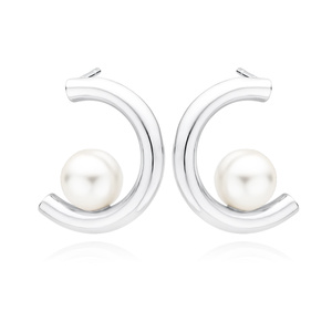 Silver (925) pearl earrings