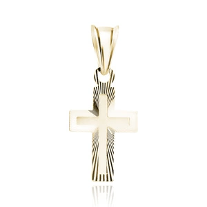 Silver (925) gold-plated pendant cross