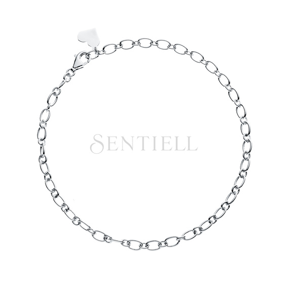 Silver (925) bracelet - heart