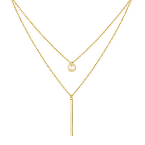 Silver (925) necklace gold-plated