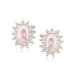 18K Rose gold (e-coating) \ Morganite || White