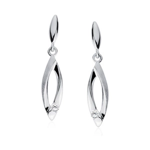 Silver (925) Earrings white zirconia