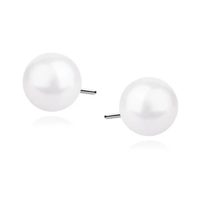 Silver (925) earrings white pearl