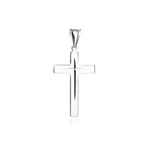 Silver (925) diamond cut pendant cross