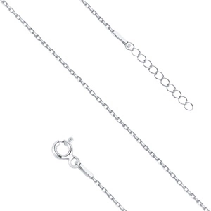 Silver (925) anklet diamond cut anchor chain