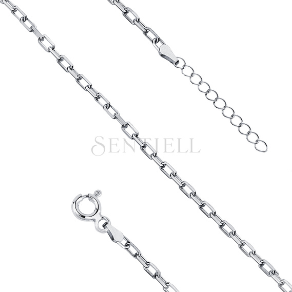 Silver (925) anklet diamond cut anchor chain