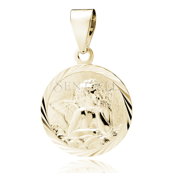 Silver (925) gold-plated pendant - Angel