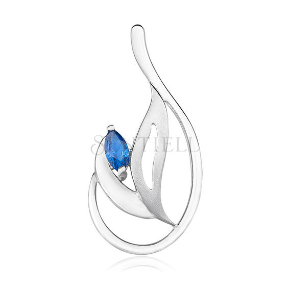 Silver (925) pendant with sapphire zirconia