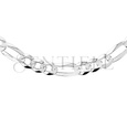 Silver (925) diamond-cut chain - figaro extra flat Ø 200