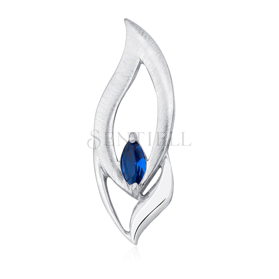 Silver (925) pendant with sapphire zirconia