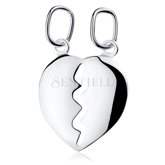 Silver (925) Pendant heart for couples