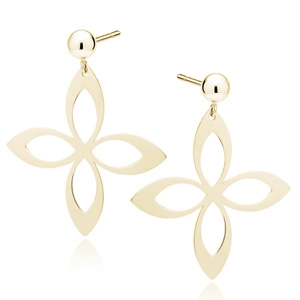 Silver (925) gold-plated earrings