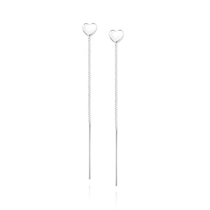 Silver (925) earrings - heart