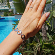 Silver (925) bracelet with round elements